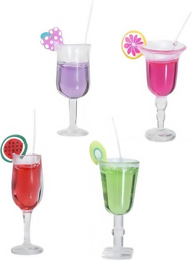 Mozff 4-Piece 1:12 Scale Mini Bar Set - Hyper-Realistic Resin Wine & Cocktail Bottles for Dollhouse Kitchens, Architectural Models & Photography Props - Image 1